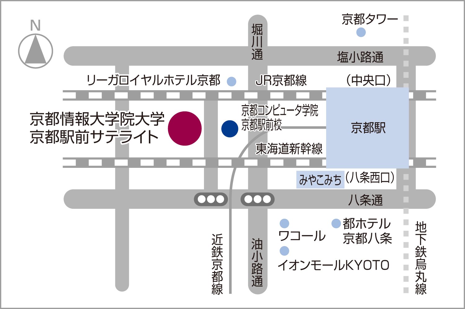 京都駅前サテライト地図