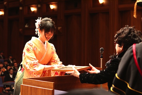 2013 Degree Conferment Ceremony of Kyoto Institute of Information Science, Graduation Ceremony of Kyoto Computer Gakuin, Kyoto Japanese Language Training Center, and Kyoto College of Automotive Technology