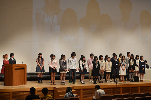 「声優魂」京都大会の決勝審査に臨む声優を目指す「卵」たち(京都情報大学院大学 京都駅前サテライト大ホール)