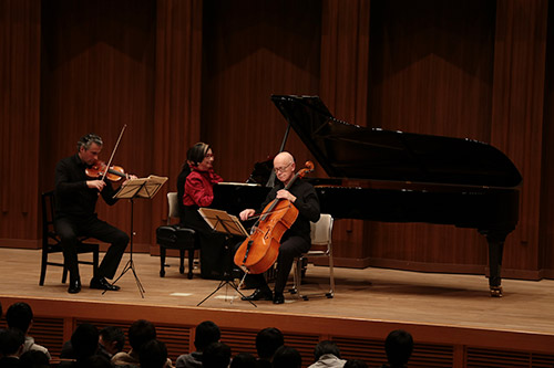Soft music filled the hall for the classical concert 