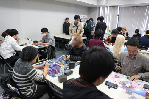 Enthusiastic card game tournament