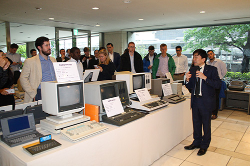 Tour of the KCG Computer Museum with an explanation by Chairman Akira Hasegawa