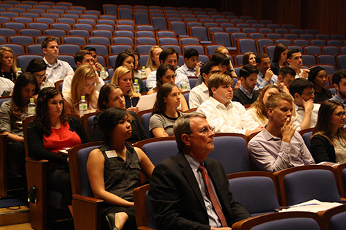 Students listening to the lecture