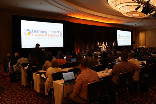 Learning Impact Awardsのメイン会場(アメリカ・ボルチモア市)