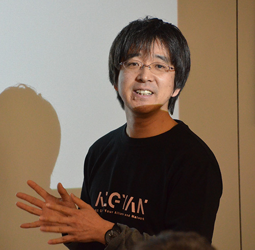 Takashi Matsuoka of Seeed Corporation, a company that sells the MT3620 Development Kit, an IoT device