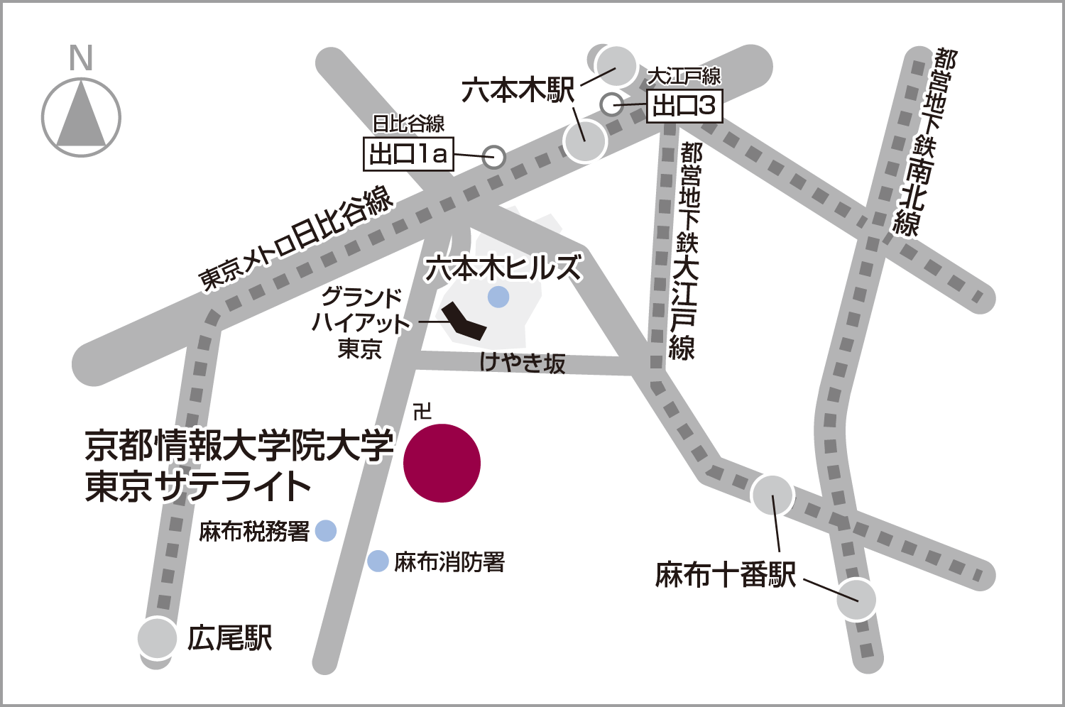 Tokyo satellite Campus map