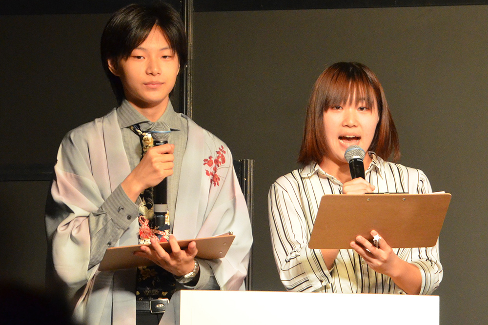 Students from the IT Voice Actor Course of the Information Processing Department at KCG played the role of the emcee at the Seiyu Soul event.