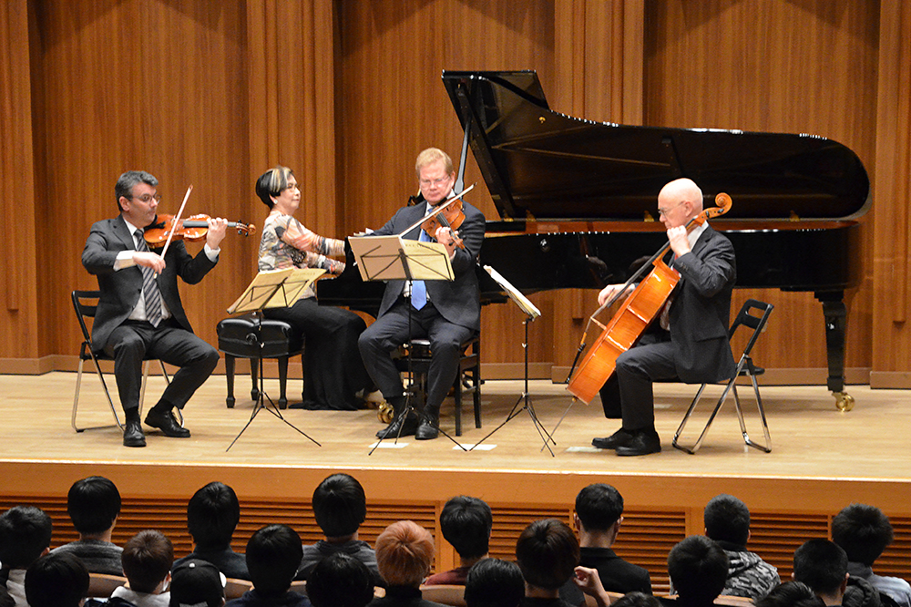 音楽の都・ウィーンで活躍中の奏者による「ウィーンピアノ四重奏団演奏会」（2019年11月21日，KCG京都駅前校・KCGI京都駅前サテライトコンサートホール）