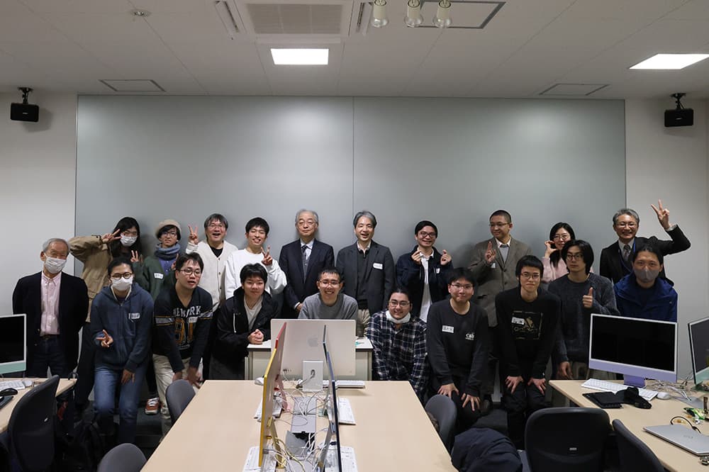 ワークショップ終えて記念撮影（2026年2月28日， KCGI京都駅前サテライト・KCG京都駅前校）